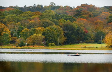 Rowing on the Mystic River; Photo courtesy of DNewey