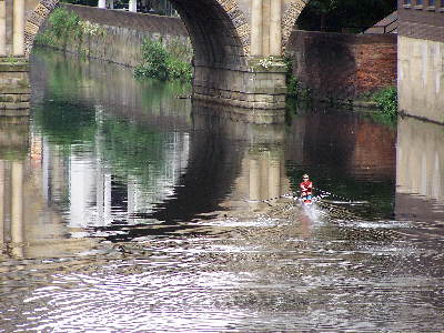 Rowing in Manchester - the presence of any person in this photograph does not imply any type of sexual orientation