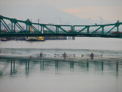 Rowing on the Oakland Estuary; Photo courtesy of Patrick Boury