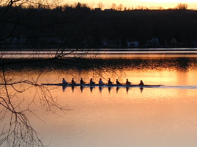 Practice on Conesus Lake