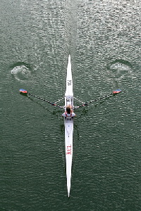 Single sculler in Sevilla