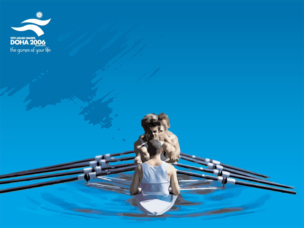 15th Asian Games Doha 2006 Rowing Wallpaper