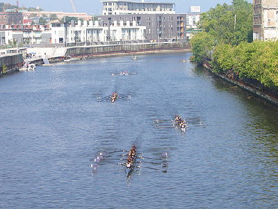 Racing up the Milwaukee River