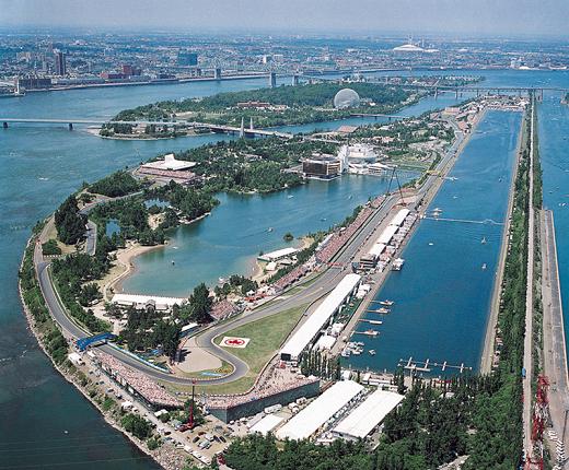 Le Basin Olympique in Montreal, site of the 2001 World FISA Masters Rowing Championships and the 2003 Candian Open Masters Rowing Championships.