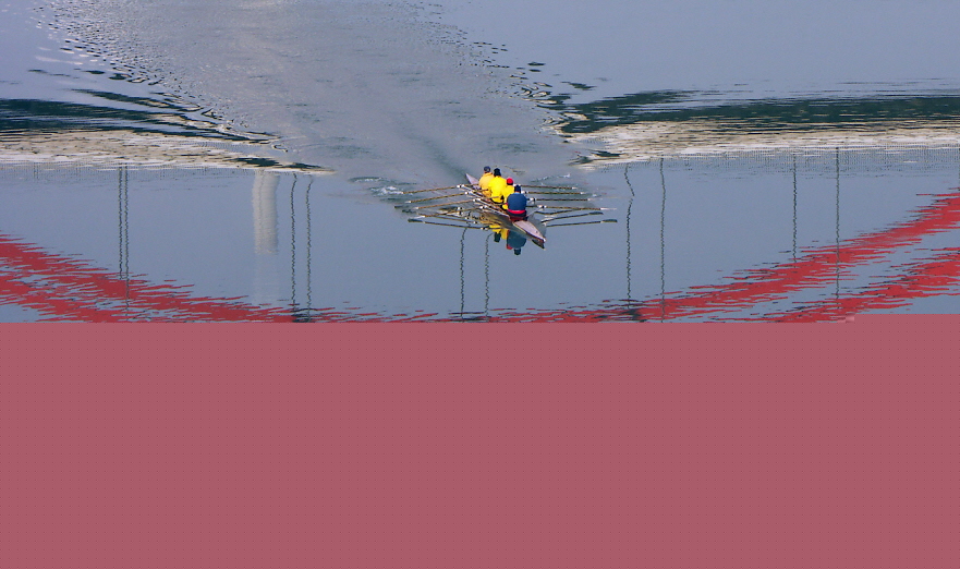 Rowing on the Rhein at Mannheim; Photo courtesy of TomB.