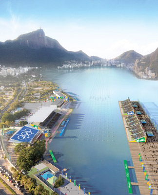 Proposed rowing venue for the 2016 Summer Olympics.  Photo source: Bid Rio 2016, www.bidrio2016.org  Copyright - all rights reserved