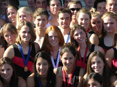 Marin Juniors 2005 - from the Marin Rowing Association website.  The appearance of any athlete on this page does not imply any type of sexual orientation.  They are just a nice lookin' group and they are mighty fine rowers!